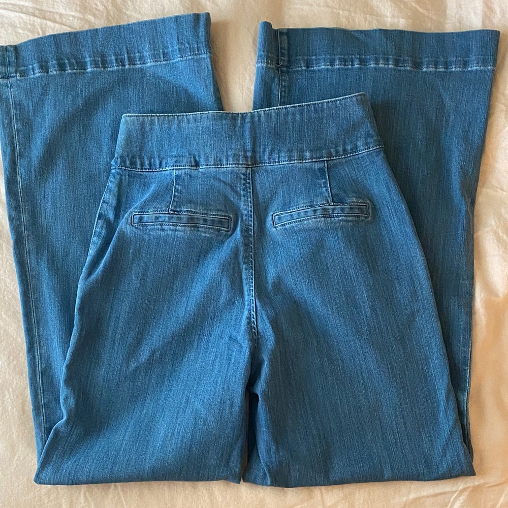 Express Denim wide-leg Jeans in Classic Blue - Picture 6 of 6